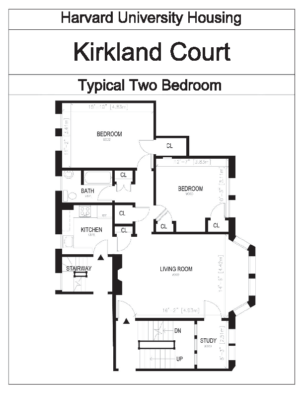 Kirkland Court 2 bedroom floor plan