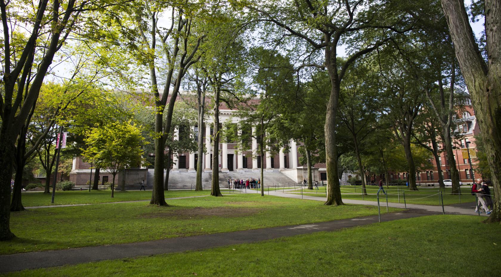 Harvard library exterior