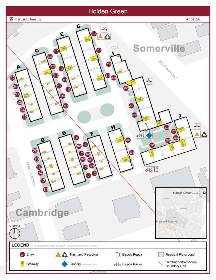 Holden Green Site Map