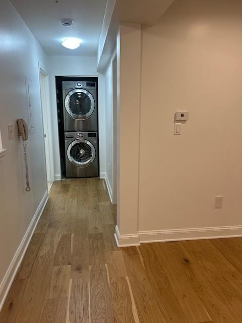 Stacked washer and dryer