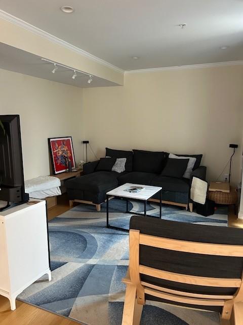 Living and dining area with hard flooring