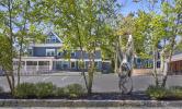 5 Sacramento street, and a silver public sculpture - abstract.