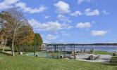 A view of the Sport Court facing the water