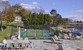 A view of the Sport Court, and the patio nearby for gathering