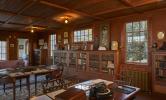 The interior of the Howells House Library